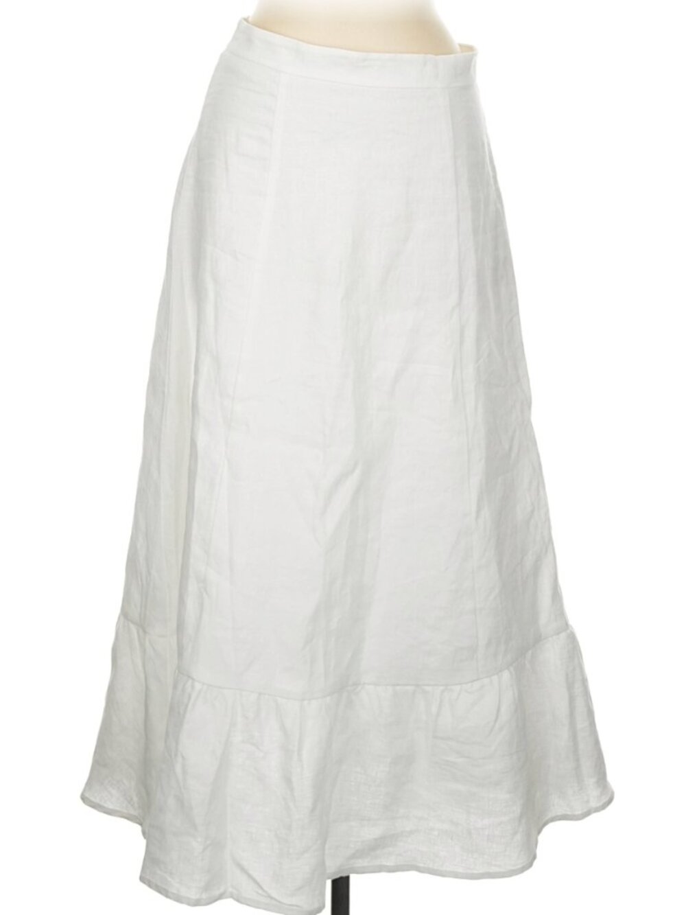 Reformation White Linen Yucca Midi Skirt